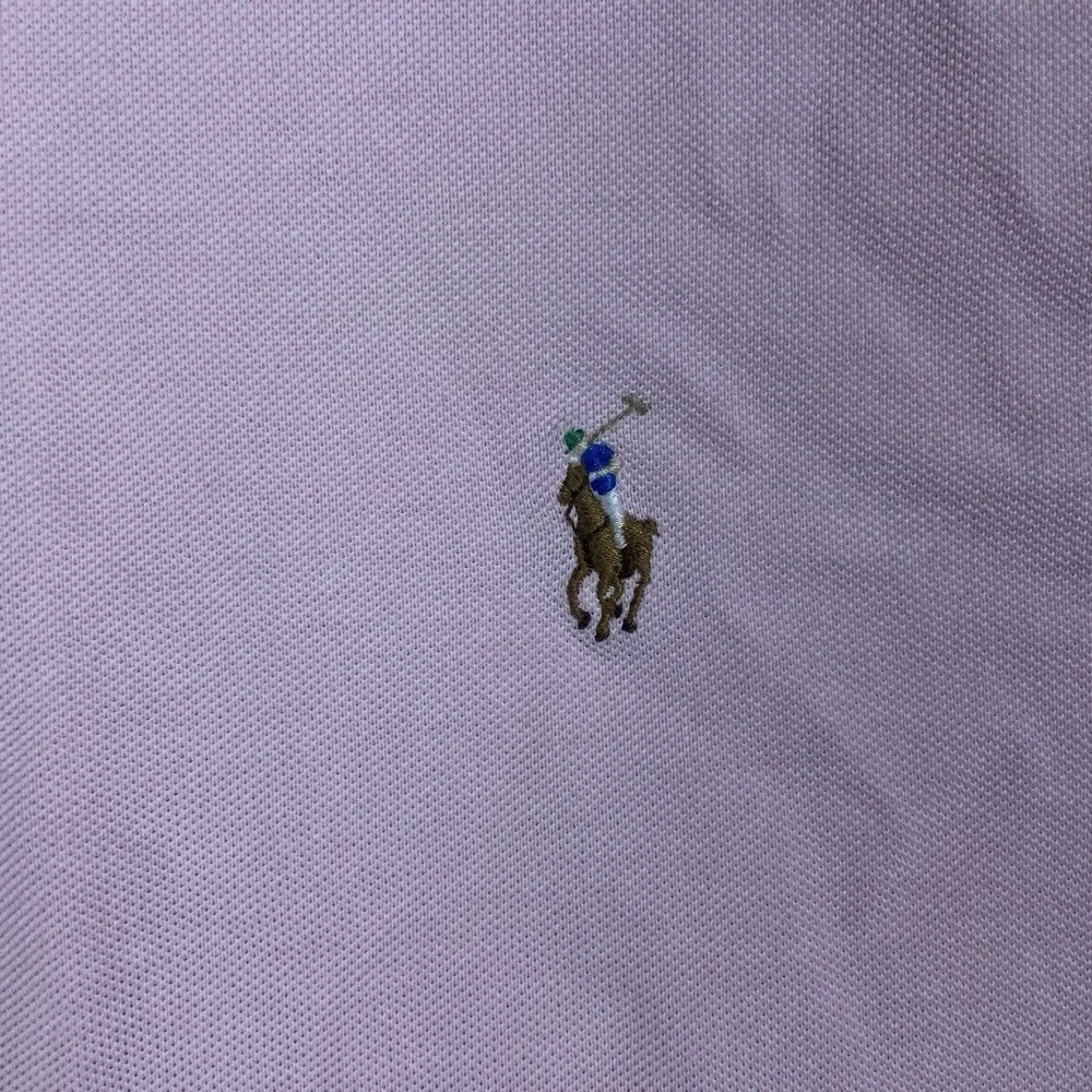 Polo‎ Ralph Lauren Polo Shirt Size Large Pink Knit Oxford Flesh Pony Logo
